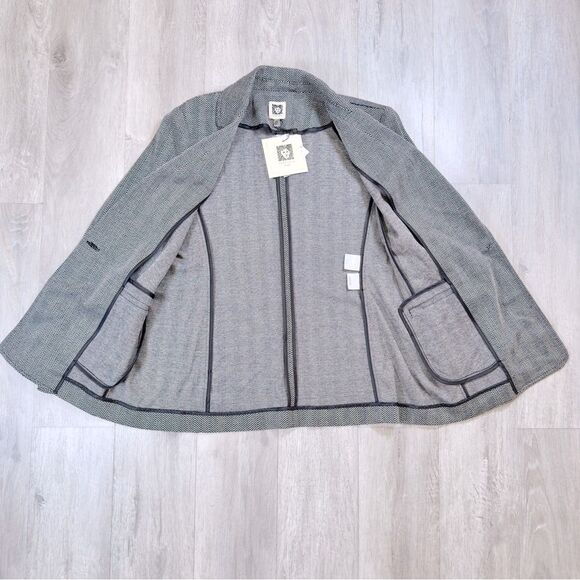 Anne Klein Herringbone Blazer M - Picture 3 of 5
